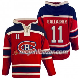 Dresovi Montreal Canadiens Brendan Gallagher 11 Crvena Hoodie Sawyer - Muške